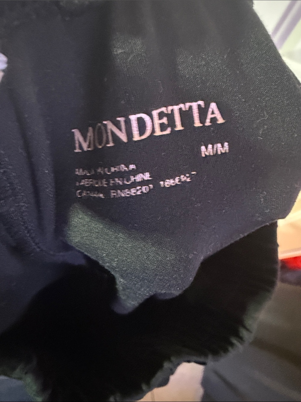 Mondetta Black Cargo Jogger Pants - Elastic Waist with Drawstring- medium - Picture 8 of 8